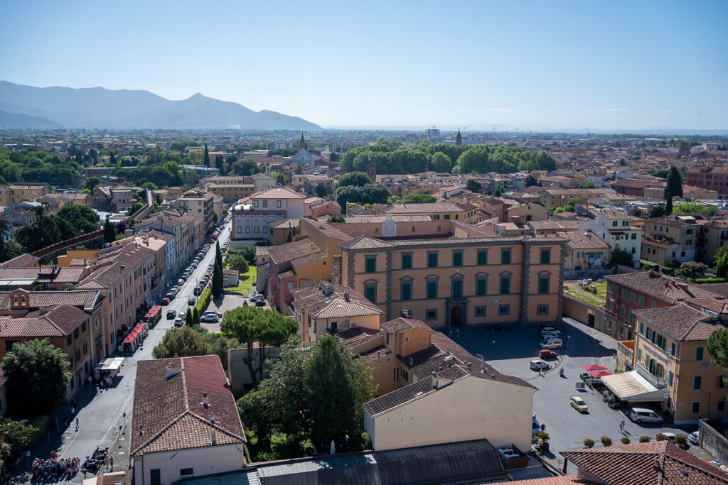 View from the Leaning Tower Pisa
