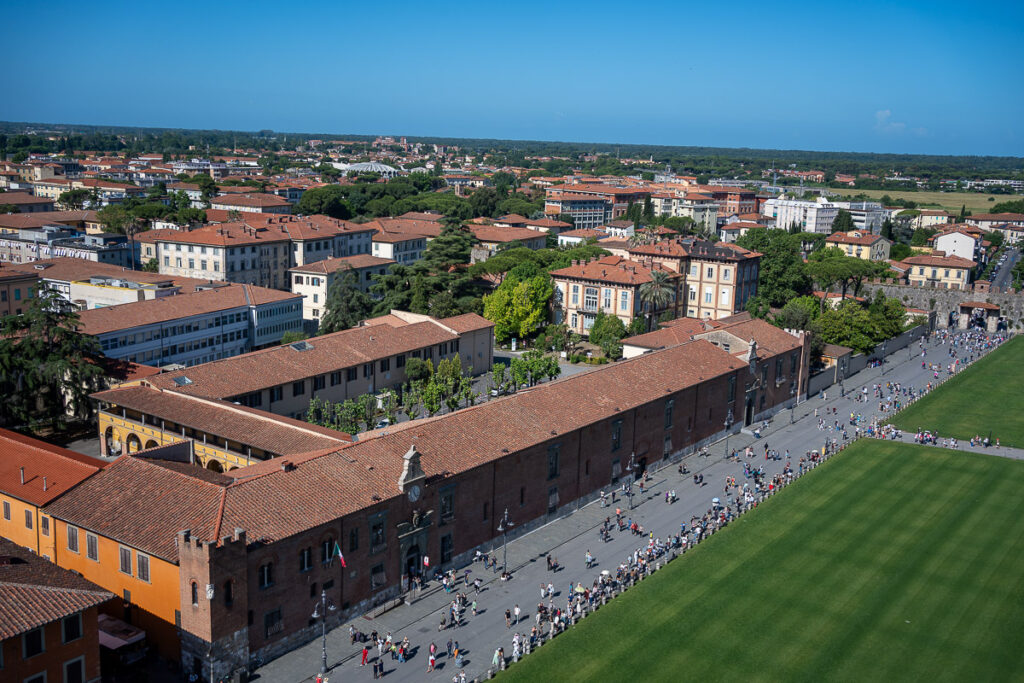 View from the Leaning Tower Pisa