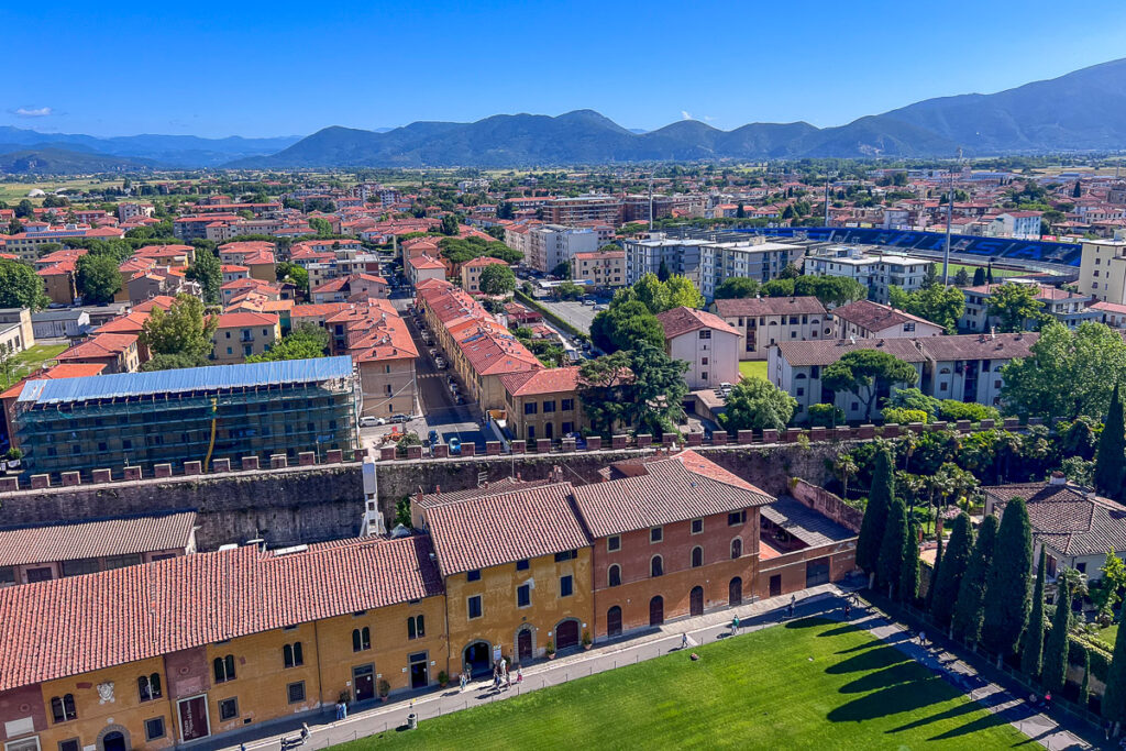 View from the Leaning Tower Pisa