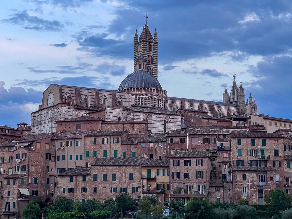 Siena at sunset